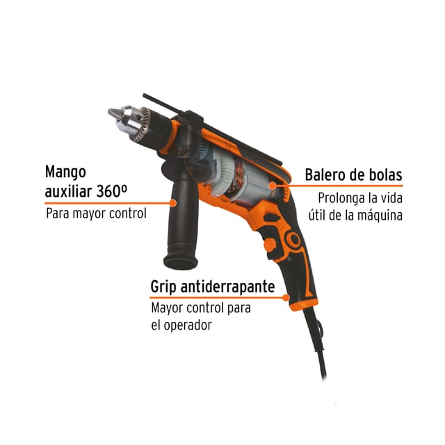 TALADRO PERCUTOR 1/2" 700W TRUPER 15347