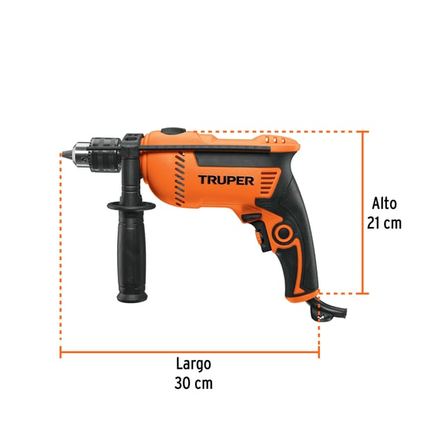 TALADRO PERCUTOR 1/2" 700W TRUPER 15347