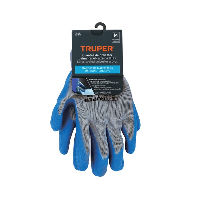 GUANTE POLIESTER LATEX TALLA M TRUPER 15266