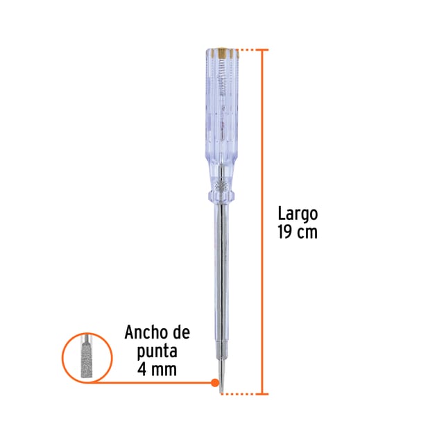 DESARMADOR PILOTO PROV ENERG. 19CM TRUPER 13989