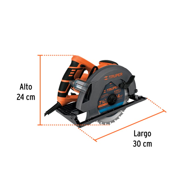 SIERRA CIRCULAR 7"1500W TRUPER 11005