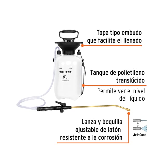 MOCHILA FUMIGADORA 5 L TRUPER 10836