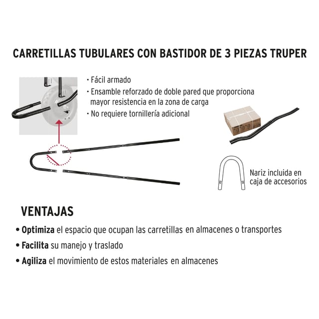 CARRETILLA TRUPER 5.5 NEUMATICO REFORZADO 11752