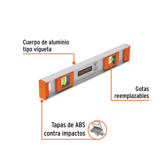 NIVEL 14" MANO TRUPER 17032