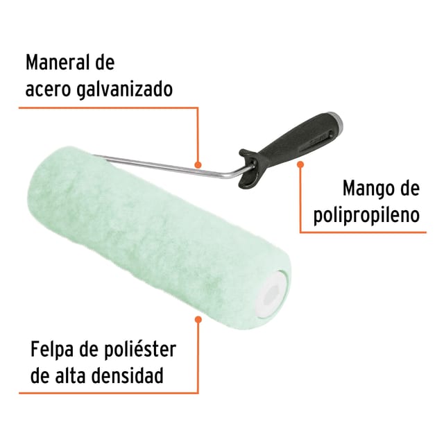 RODILLO 9" X 5/8" POCO RUGOSA TRUPER 13876
