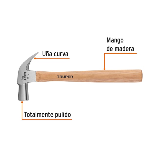 MARTILLO 29 MM MGO. MADERA TRUPER 10561