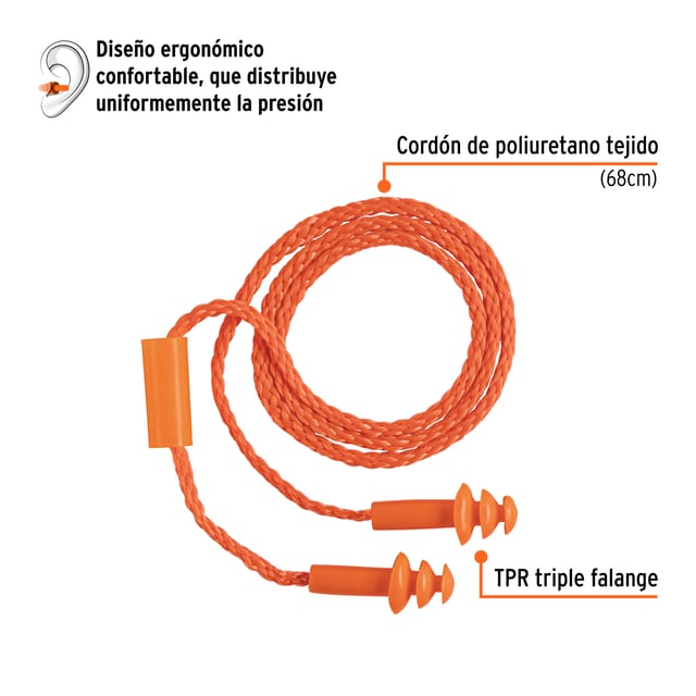 TAPON OIDO C/CORDON TRUPER 14225