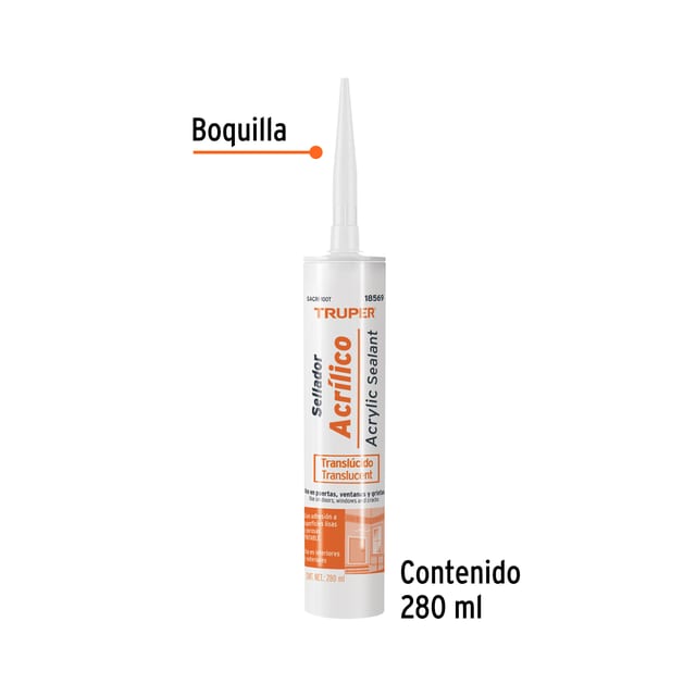 SILICONA TRANSPARENTE 280ML TRUPER 18569