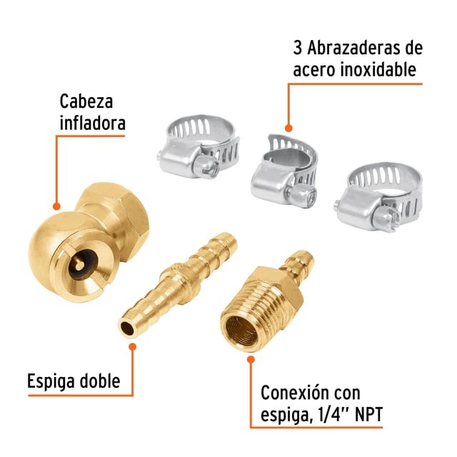 JUEGO REPARADOR MANGUERA REMAN-3/8 TRUPER 19021