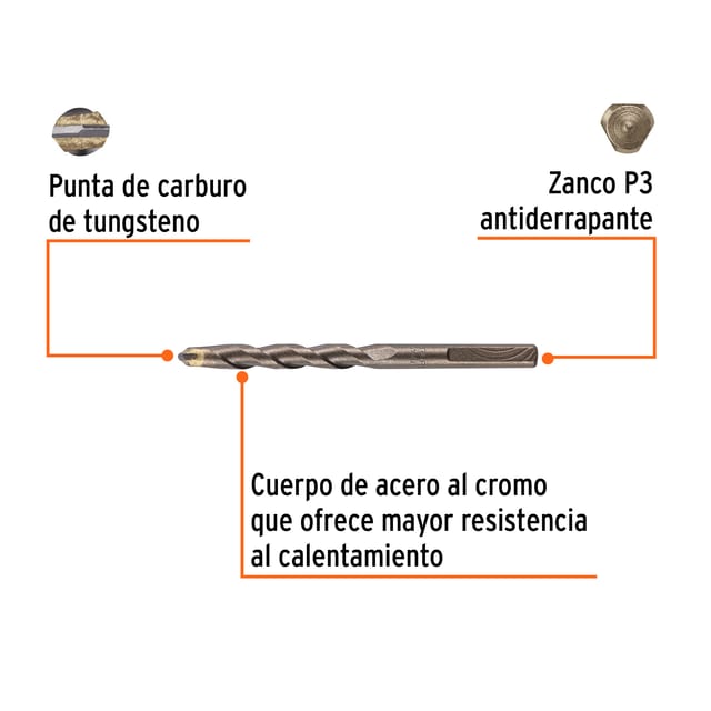 BROCA CONCRETO 5/16X4 TRUPER 11212