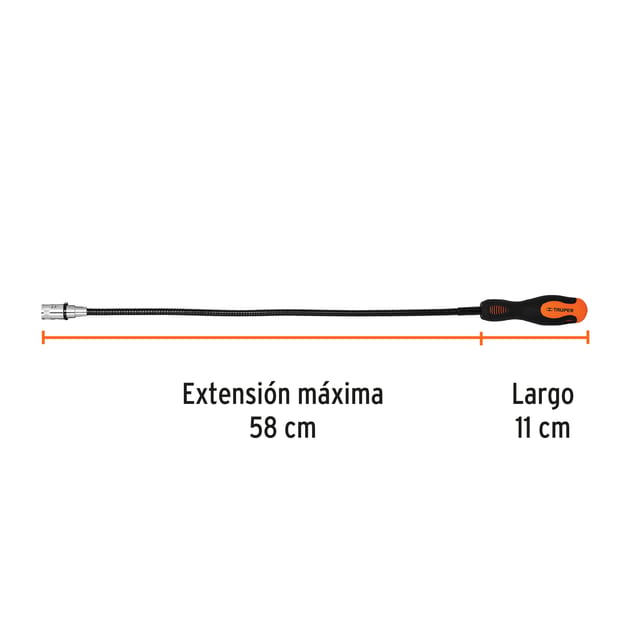 DESARMADOR FLEXIBLE /IMAN 58CM. TRUPER 15326