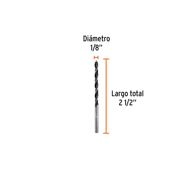BROCA MADERA 1/8" TRUPER 101626
