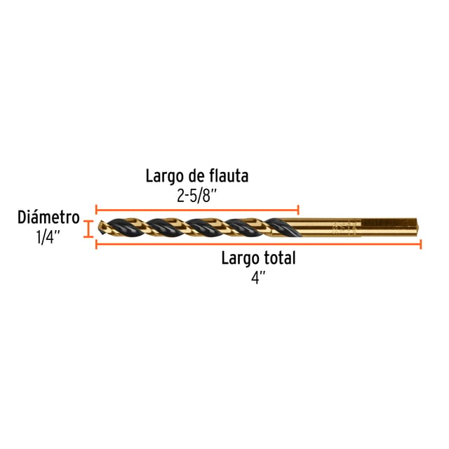 BROCA METAL 1/4 TRUPER 11134