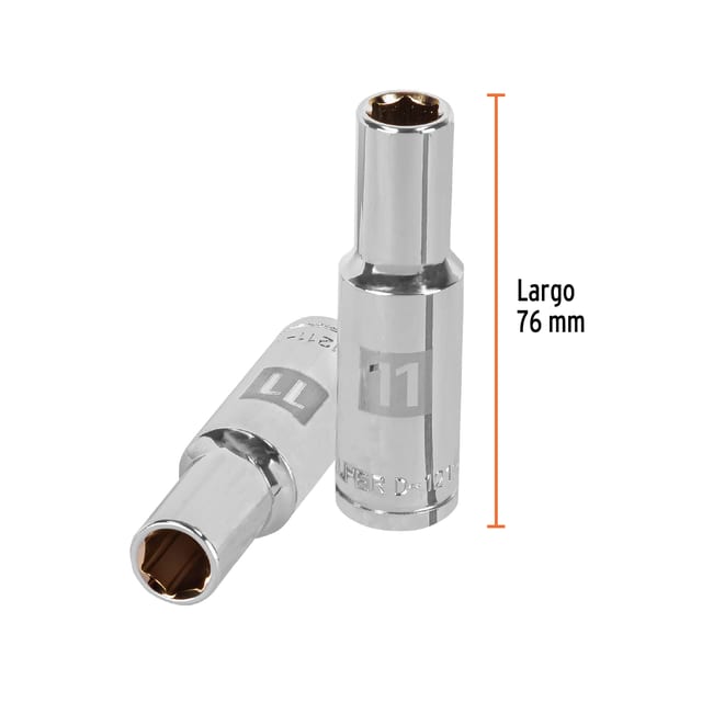 DADO MILIMÉTRICO 1/2 11MM TRUPER 13351