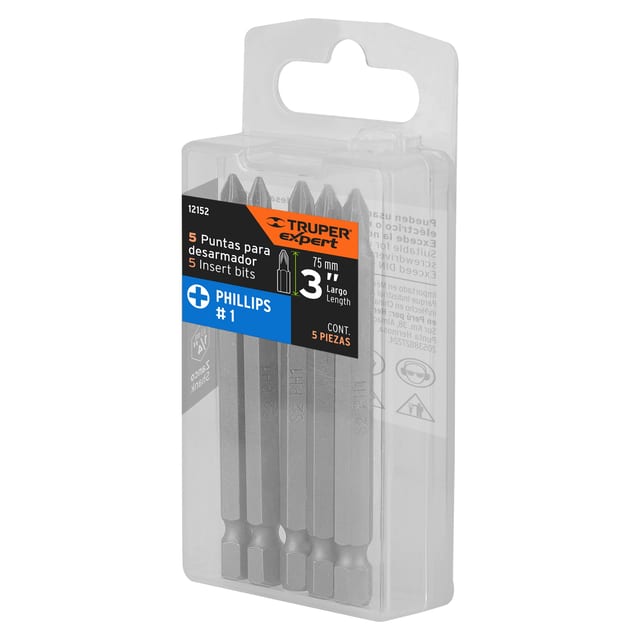 PUNTA DESTORNILLADOR PH1 3" TRUPER 12152