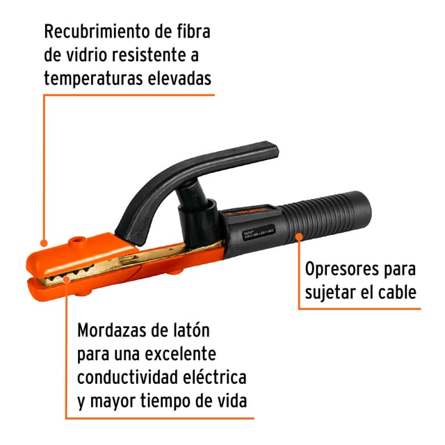 PINZA PORTA ELECTRODO ELECTRODE HOLDER 500A TRUPER