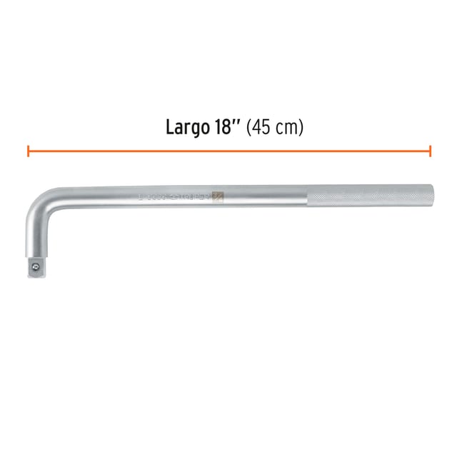 MANGO 3/4X18" EN L DADO TRUPER 13914