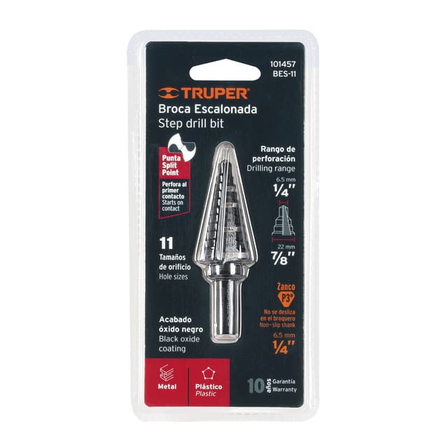 BROCA ESCALONADA 1/4A7/8 11 ESC.TRUPER 1014571