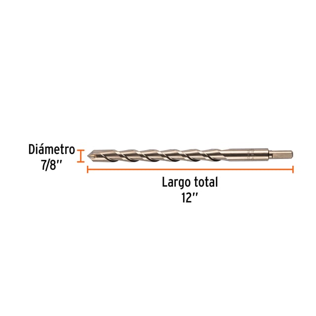 BROCA CONCRETO 7/8X12" TRUPER 11251