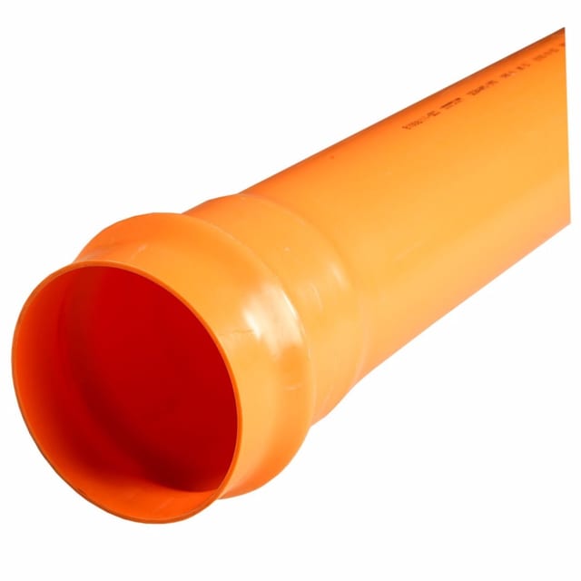 TUBO 8"X6MT ALC 200MM NARANJA DES. NICOLL
