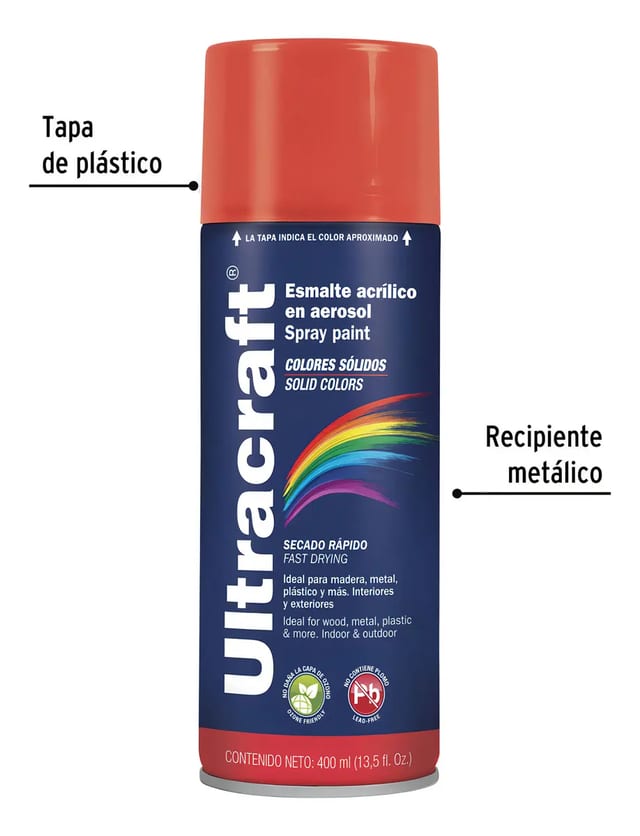 SPRAY ROJO BRILLANTE ULTRACRAFT 40024
