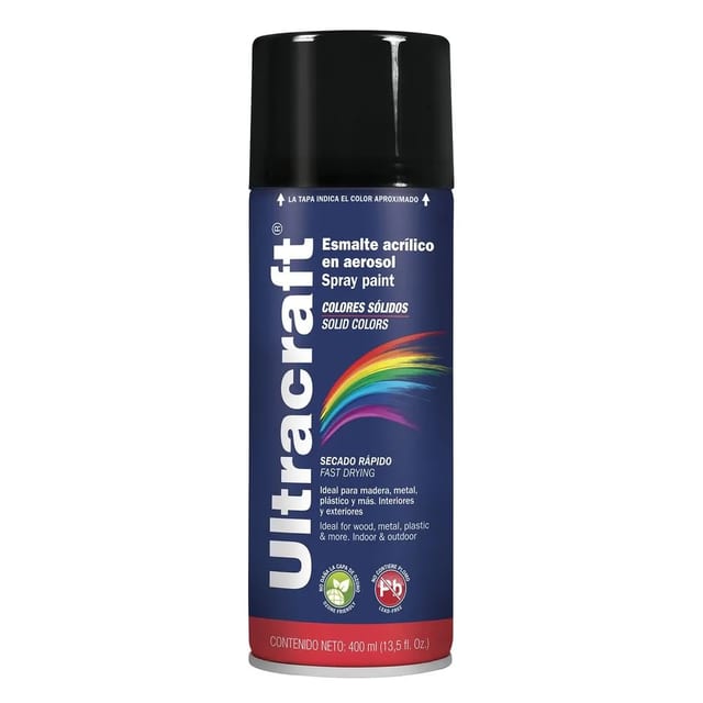 SPRAY NEGRO MATE ULTRACRAFT 40034