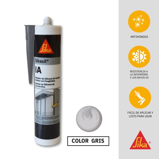 SILICONA GRIS SIKASIL TUBO