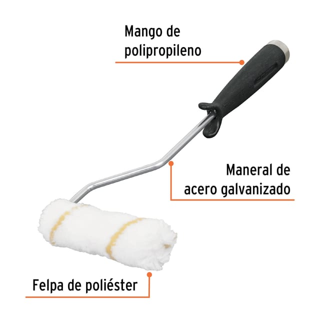 RODILLO 4" POLIESTER TRUPER 13905