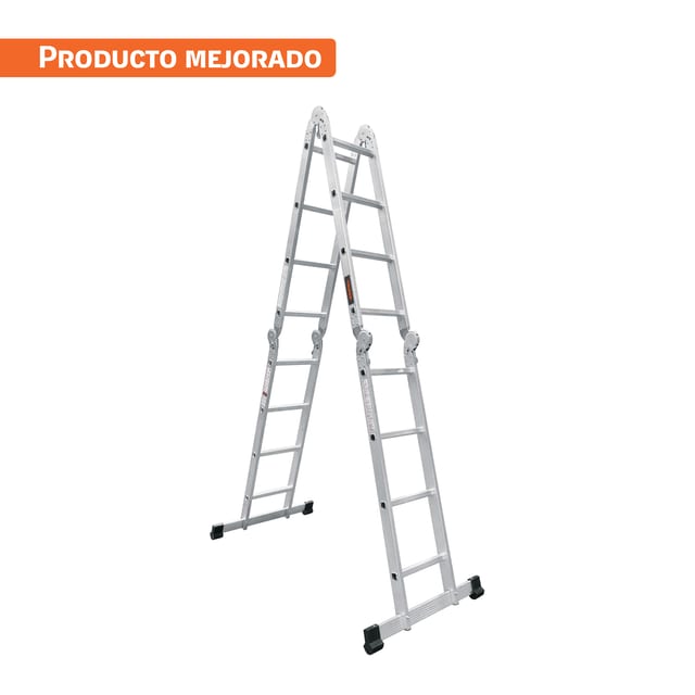 ESCALERA MULTIPOSICIÓN 16 PELDAÑOS, 150 KG, TRUPER  101906