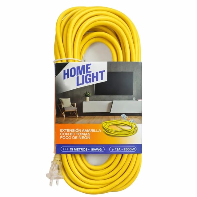 EXTENSIÓN 15 MT AMARILLO HOME LIGHT