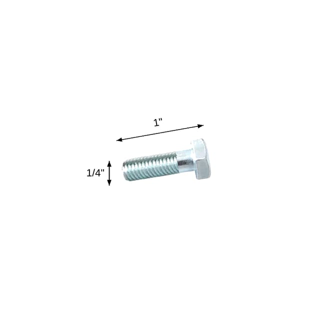 PERNO 1"X1/4 EXAGONAL ZINC.