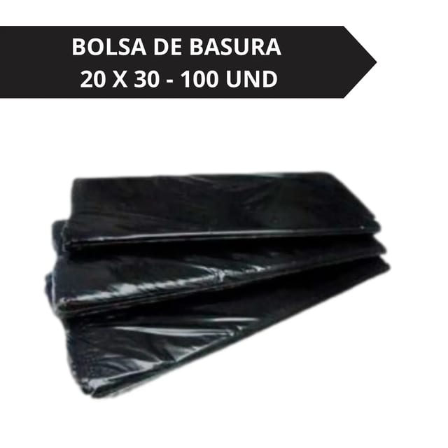 BOLSA NEGRA 20X30 BASURA