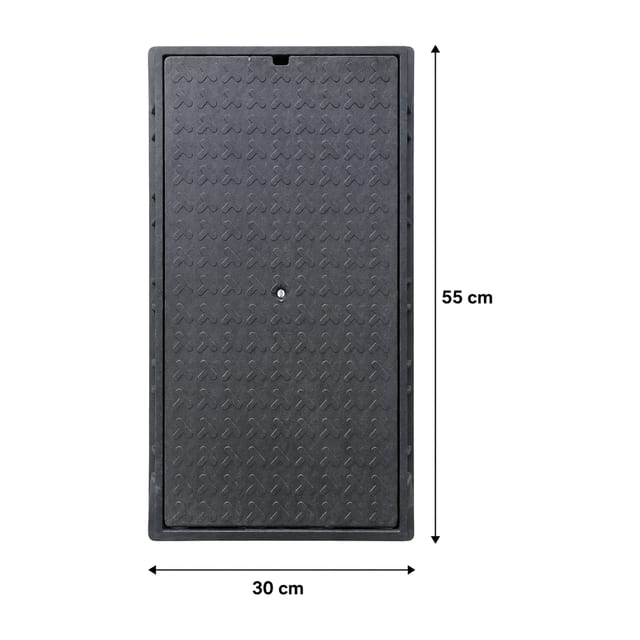 TAPA DESAGUE 30X55 PVC C/MARCO