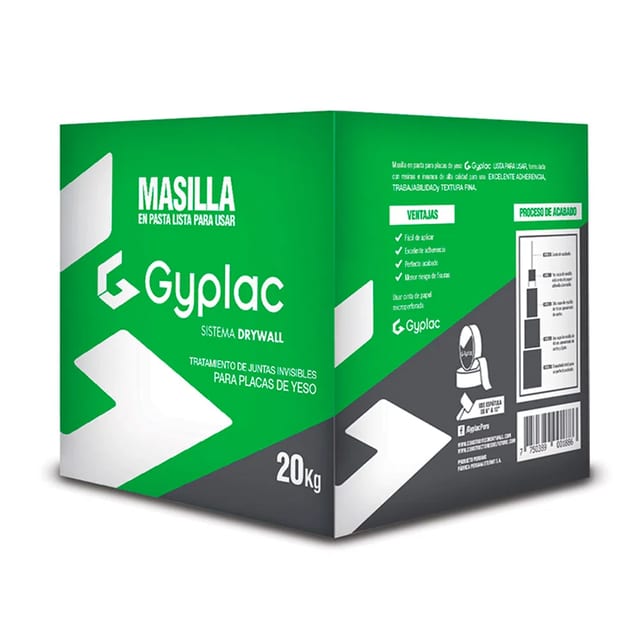 MASILLA GYPLAC VERDE CX20KL DRYWALL