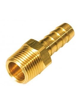 NIPLE 3/8 HILO X 1/4-1/2 ESCAMADO BRONCE
