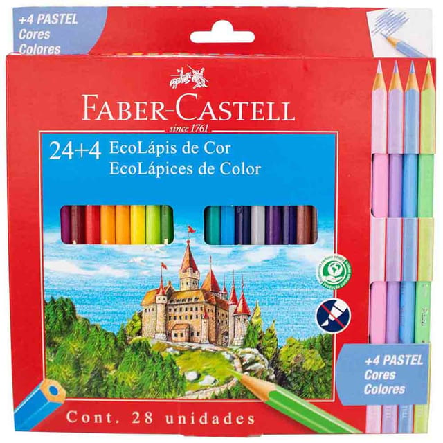 LAPIZ COLORES 24UN.LARGO STDF