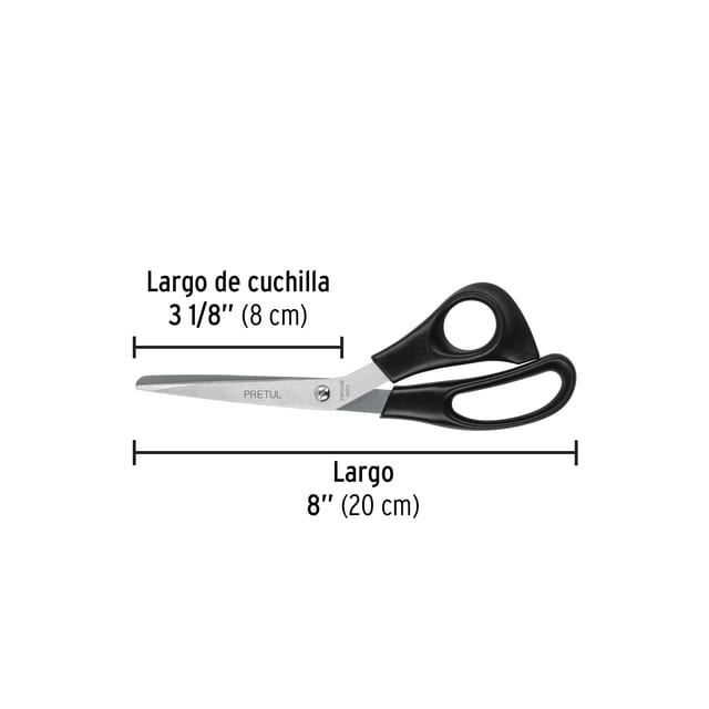TIJERA 8" CASA /OF.PRETUL 23185