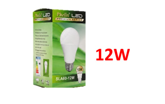 FOCO 12W PERA LED PHELIX