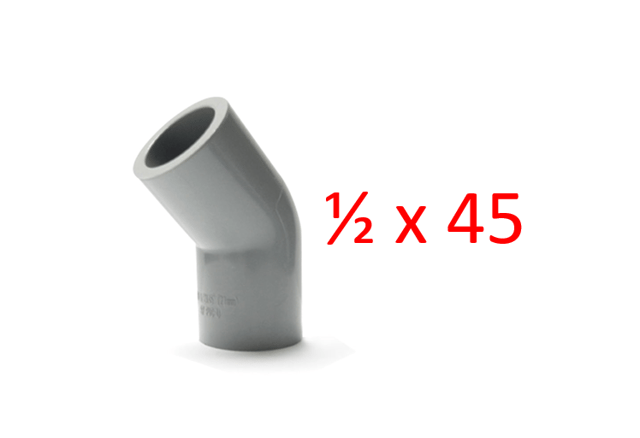 CODO 1/2"X45º PRESION NICOLL {