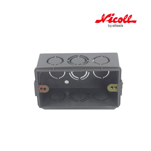 CAJA RECTANGULAR PVC 4X2 NICOLL