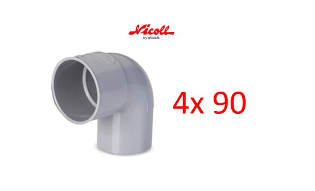 CODO 4"X90º DESAGUE PVC NICOLL
