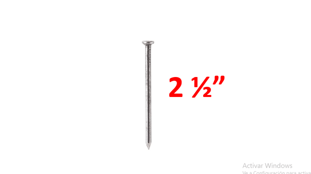 CLAVO 2 1/2" ALBAÑIL 1KG