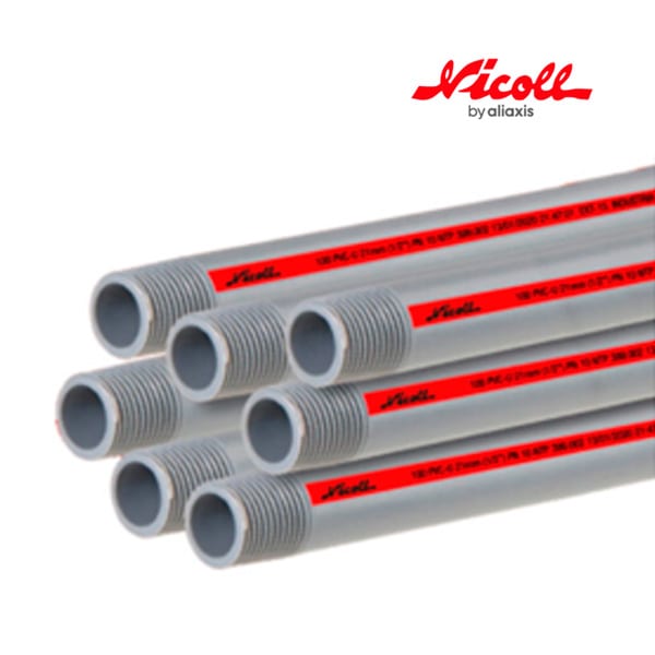 TUBO 1/2"X5M C/ROSCA C10 AGUA NICOLL