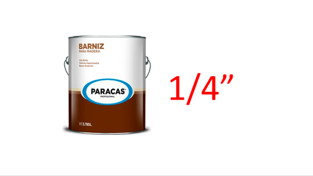 BARNIZ CAOBA PARACAS 1/4GL