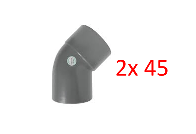 CODO 2"X45° DESAGUE NICOLL