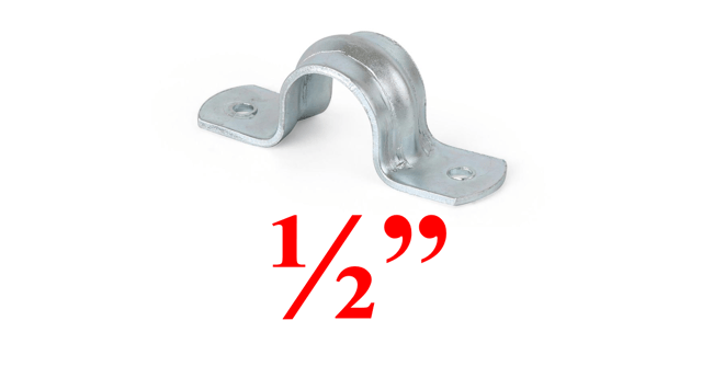 ABRAZADERA 1/2" 2 OREJAS AGUA