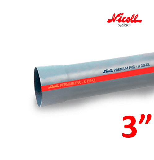 TUBO 3"X3M SAL PVC NICOLL