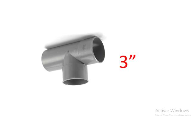 TEE 3" DESAGUE M-H PVC NICOLL GRIS