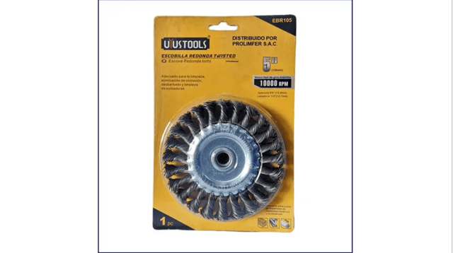 ESCOBILLA TWISTED 5" EBR105 UYUSTOOLS