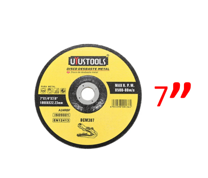 DISCO DESBASTE METAL 7" DCM307 UYUSTOOLS